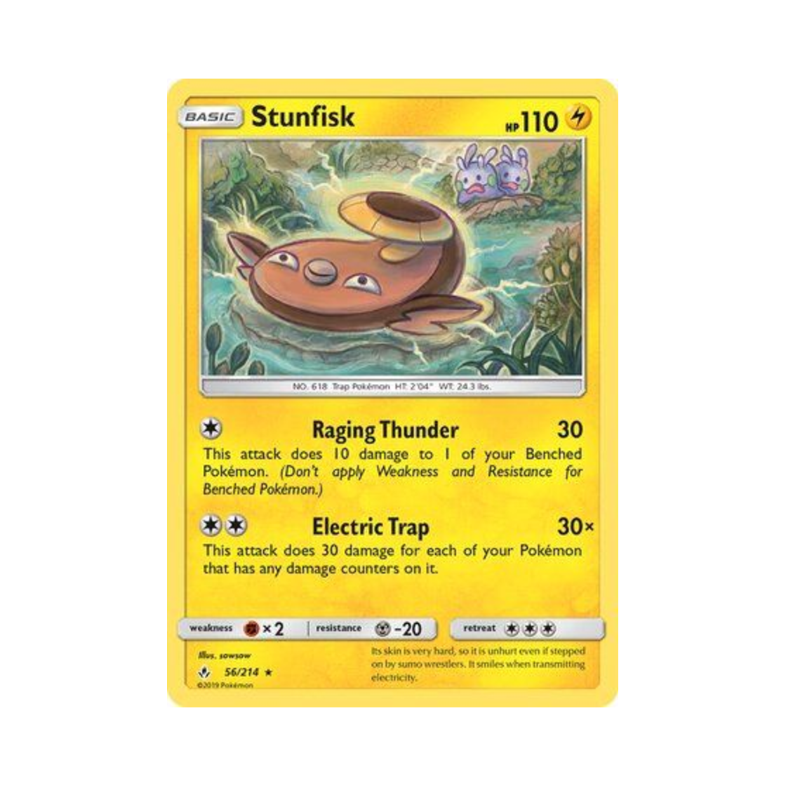 포켓몬 TCG 메더 R 언브로큰 본즈 (영문판)(Pokemon TCG Stunfisk R Unbroken Bonds (English Ver.)) - 1