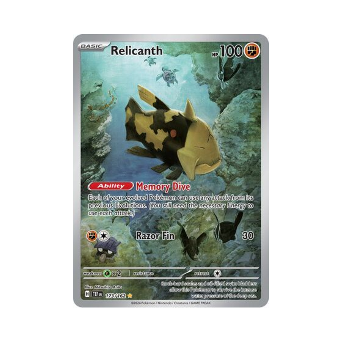 포켓몬 TCG 시라칸 IR 템포럴 포시스 (영문판)(Pokemon TCG Relicanth IR Temporal Forces (English Ver.)) - 1