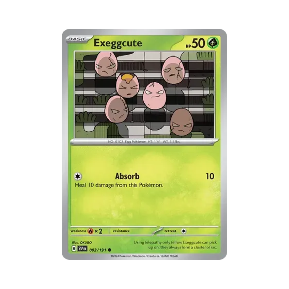 포켓몬 TCG 아라리 C 서징 스파크 (영문판)(Pokemon TCG Exeggcute C Surging Sparks (English Ver.)) - 1