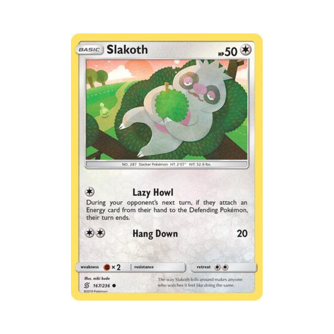 포켓몬 TCG 게을로 C 유니파이드 마인즈 (영문판)(Pokemon TCG Slakoth C Unified Minds (English Ver.)) - 1