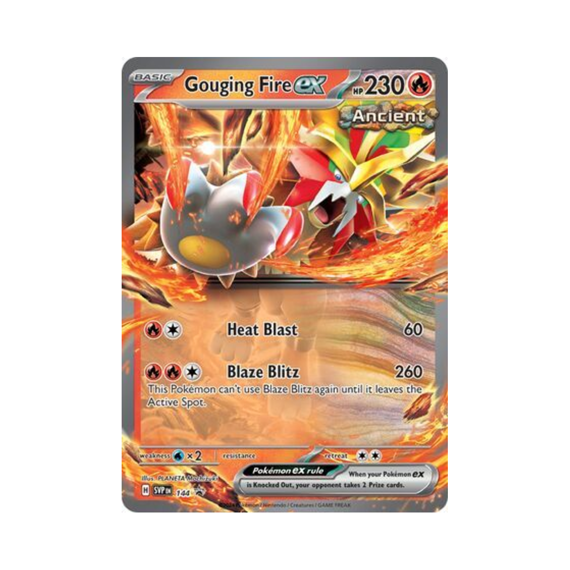 포켓몬 TCG 꿰뚫는화염 ex P 스칼렛 & 바이올렛 프로모 카드 (영문판)(Pokemon TCG Gouging Fire ex P Scarlet & Violet Promos (English Ver.)) - 1