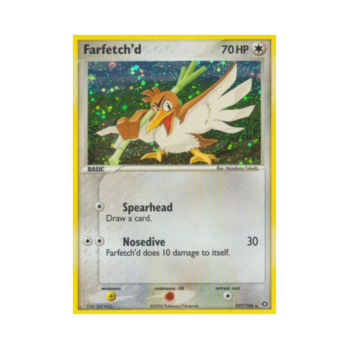 포켓몬 TCG 파오리 RS EX 에메랄드 (영문판)(Pokemon TCG Farfetch'd RS EX Emerald (English Ver.)) - 1