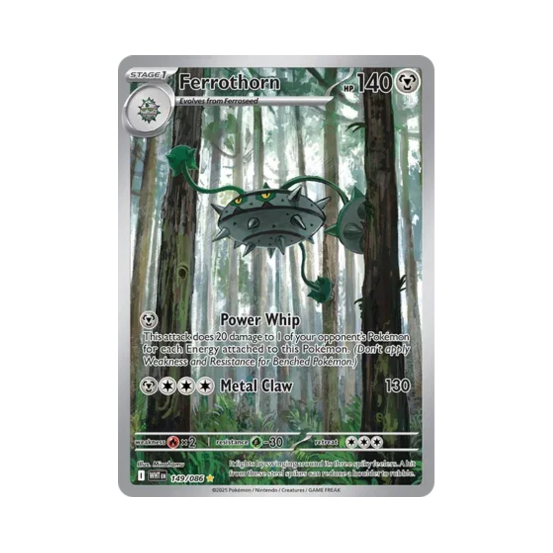 포켓몬 TCG 너트령 IR 화이트플레어 (영문판)(Pokemon TCG Ferrothorn IR White Flare (English Ver.)) - 1