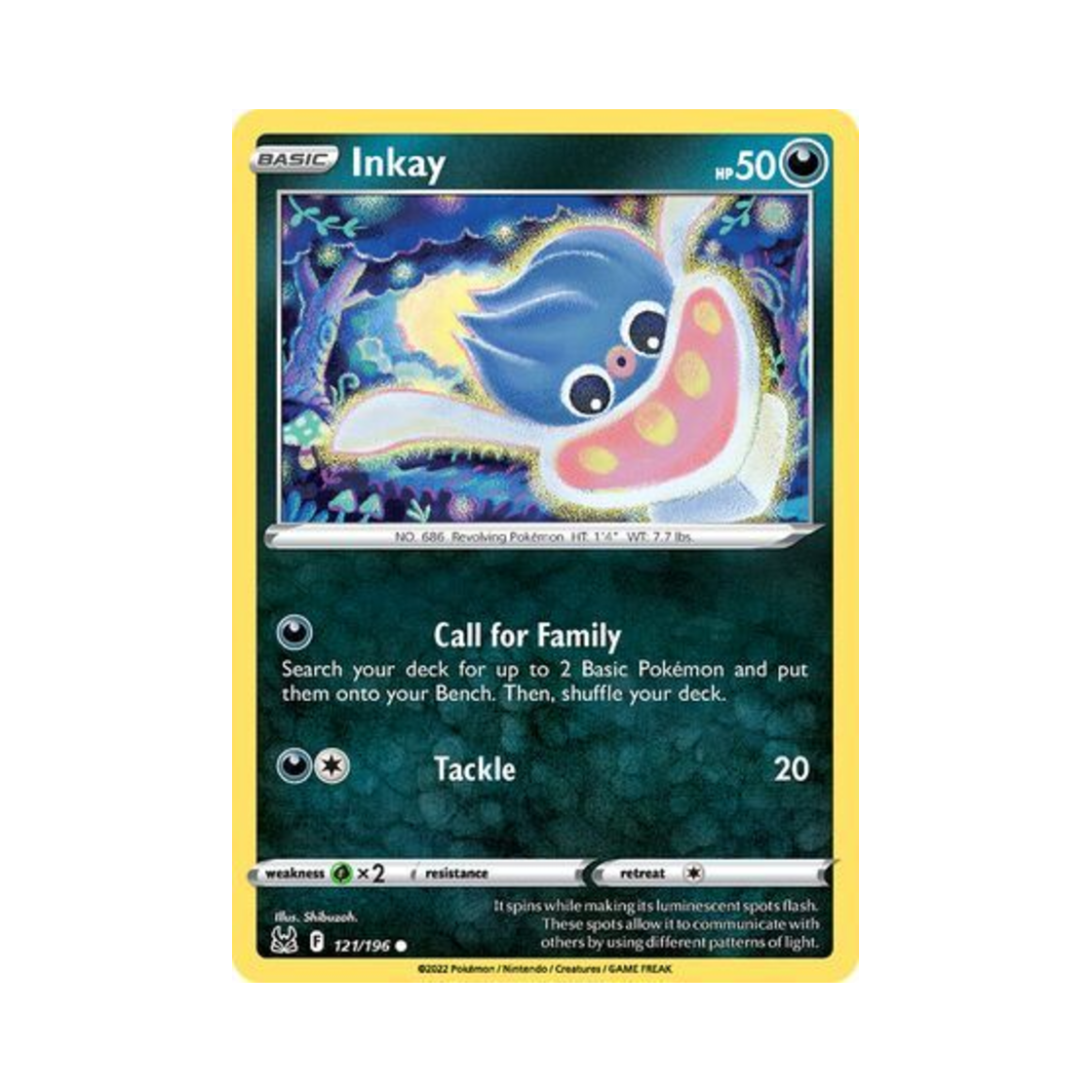 포켓몬 TCG 오케이징 C 로스트 오리진 (영문판)(Pokemon TCG Inkay C Lost Origin (English Ver.))