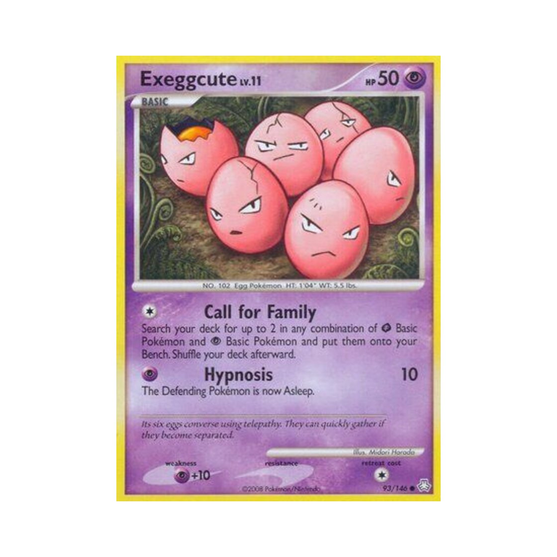 포켓몬 TCG 아라리 C 레전드 어웨이크드 (영문판)(Pokemon TCG Exeggcute C Legends Awakened (English Ver.))