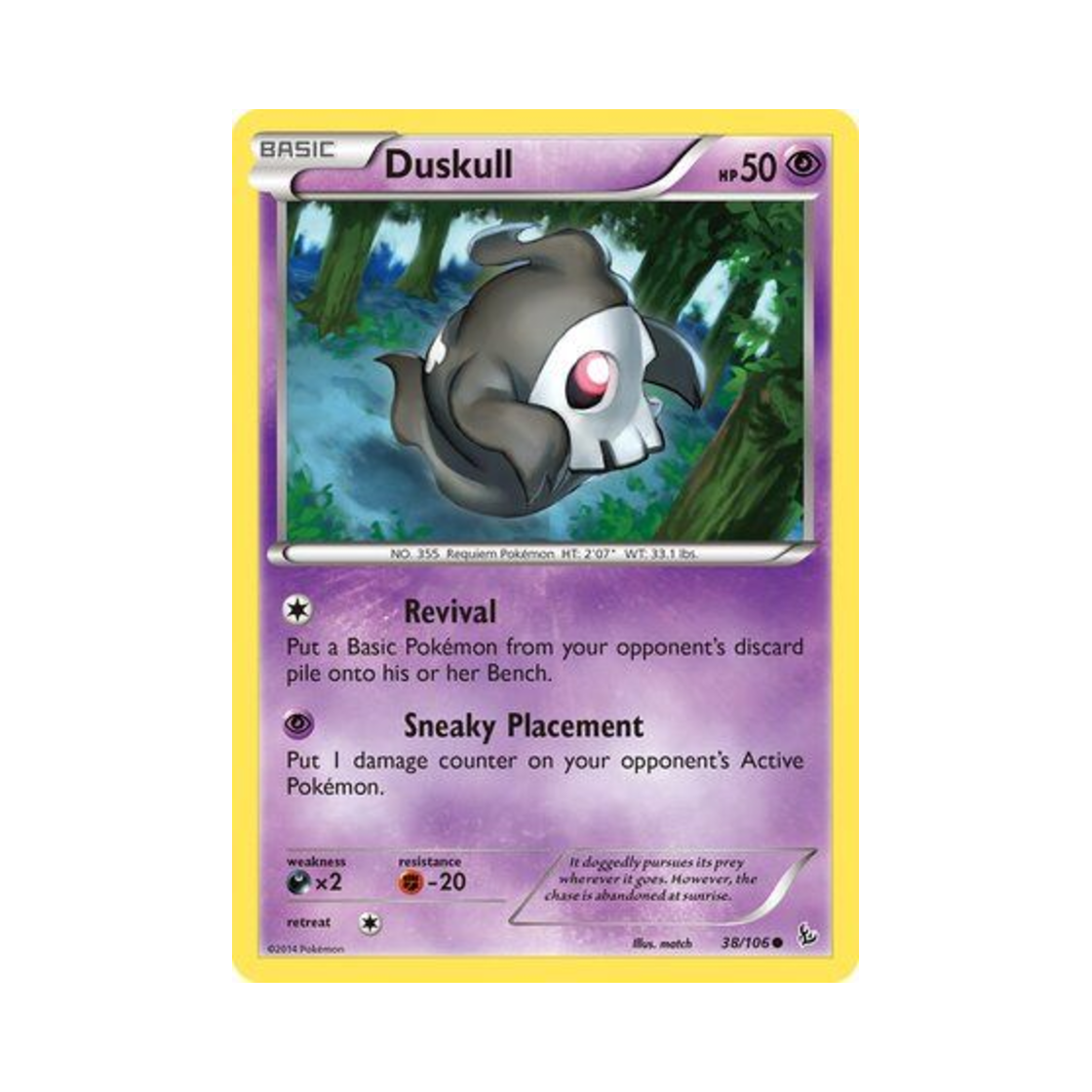 포켓몬 TCG 해골몽 C 플래시파이어 (영문판)(Pokemon TCG Duskull C Flashfire (English Ver.))