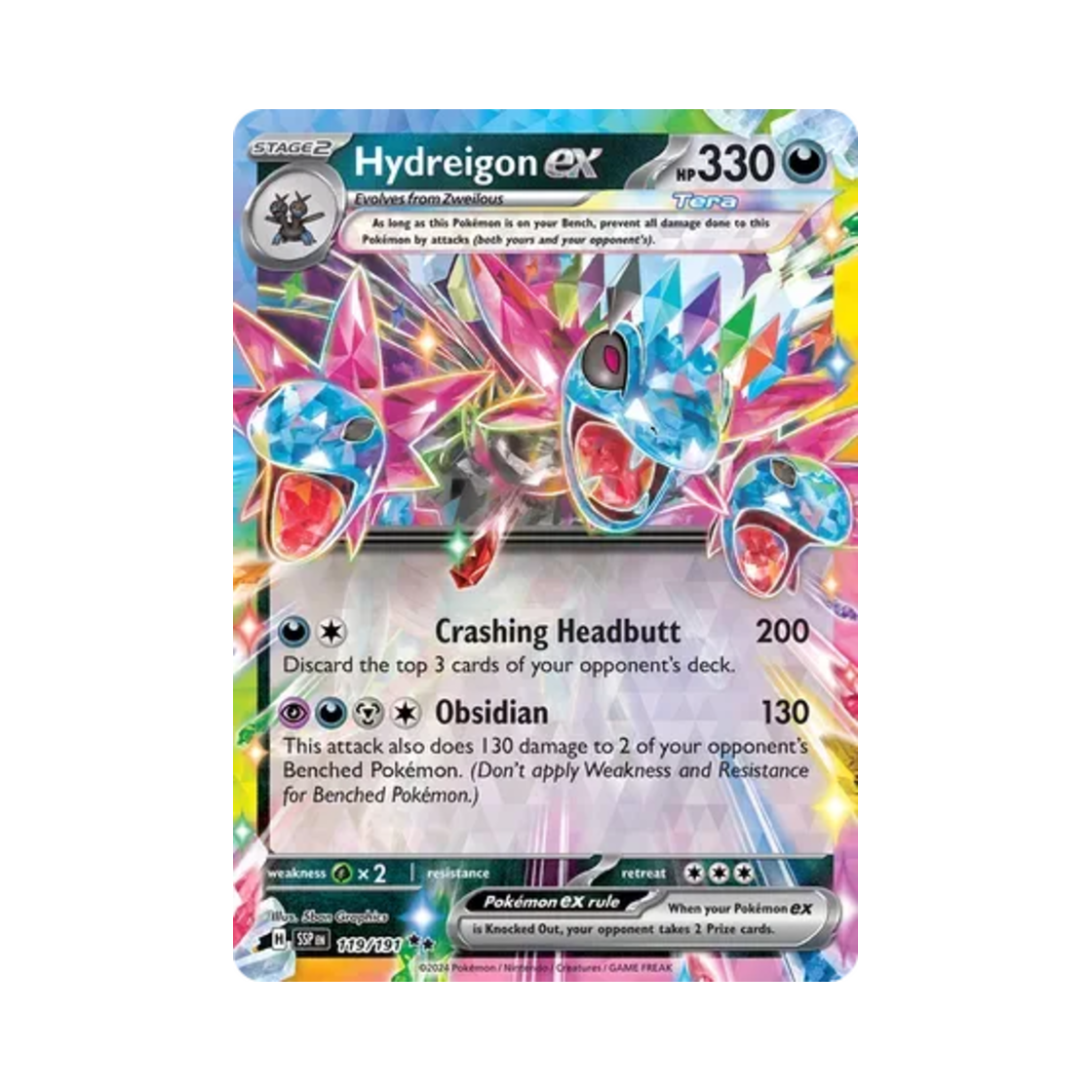 포켓몬 TCG 삼삼드래 ex DR 서징 스파크 (영문판)(Pokemon TCG Hydreigon ex DR Surging Sparks (English Ver.)) - 1