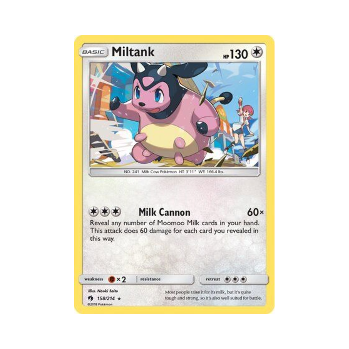 포켓몬 TCG 밀탱크 R 로스트 썬더 (영문판)(Pokemon TCG Miltank R Lost Thunder (English Ver.)) - 1