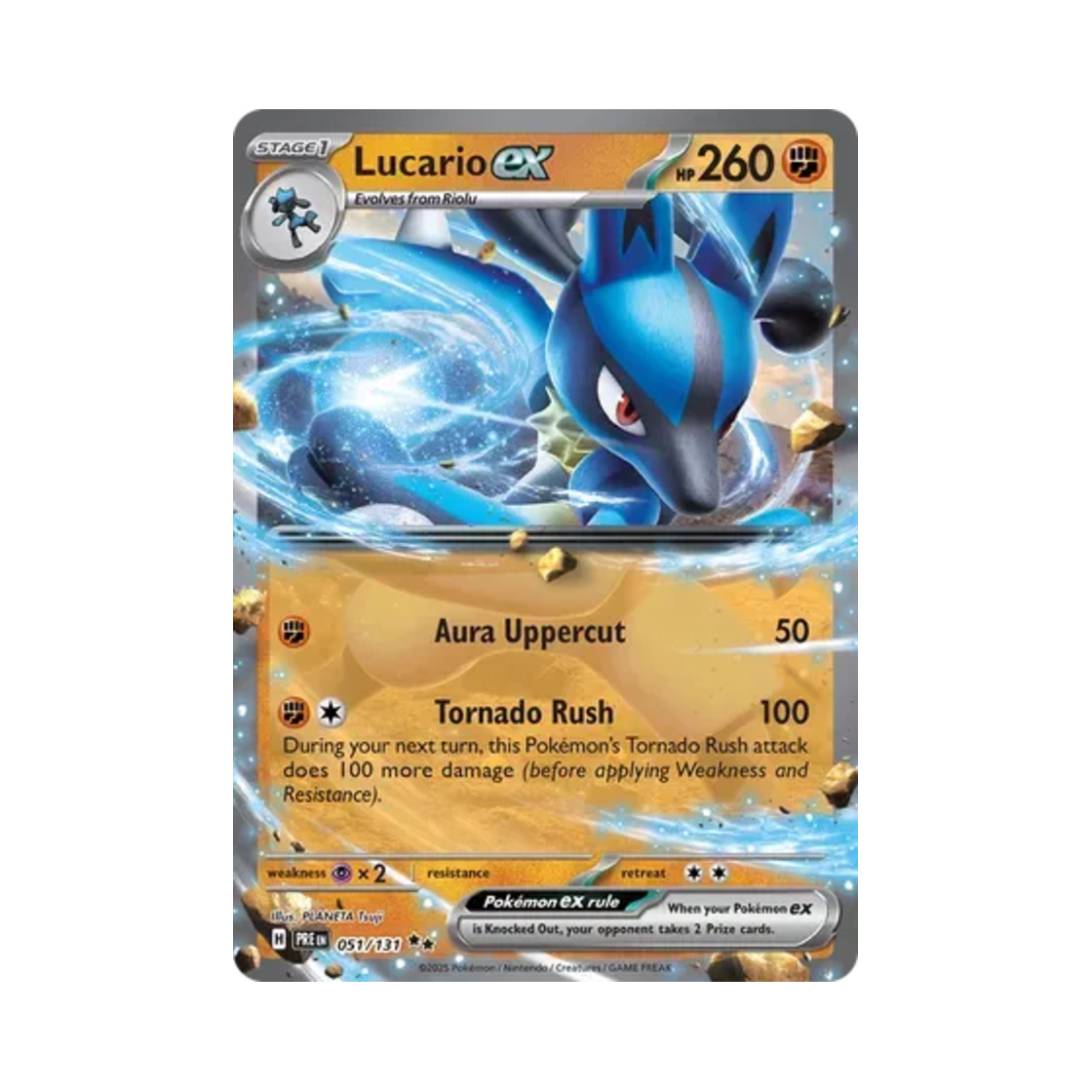 포켓몬 TCG 루카리오 ex DR 프리즈매틱 에볼루션즈 (영문판)(Pokemon TCG Lucario ex DR Prismatic Evolutions (English Ver.)) - 1