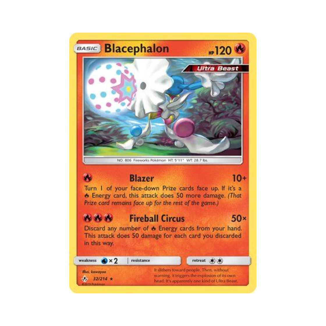 포켓몬 TCG 두파팡 R 언브로큰 본즈 (영문판)(Pokemon TCG Blacephalon R Unbroken Bonds (English Ver.)) - 1