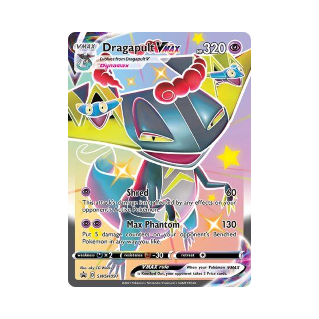 포켓몬 TCG 드래펄트 VMAX 점보 P 소드 & 실드 프로모카드 (영문판)(Pokemon TCG Dragapult VMAX Jumbo P Sword & Shield Promos (English Ver.)) - 1