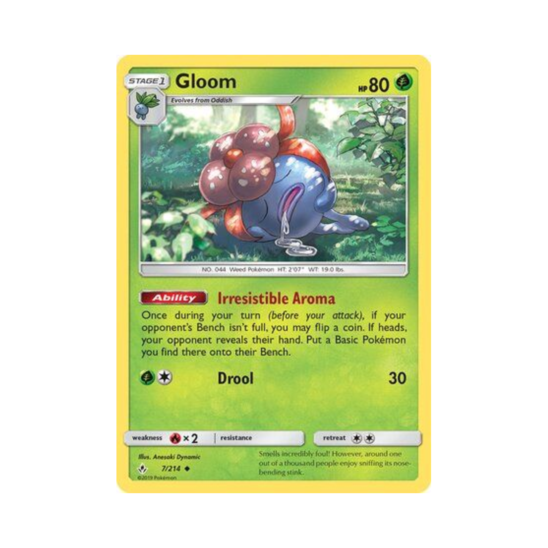 포켓몬 TCG 냄새꼬 U 언브로큰 본즈 (영문판)(Pokemon TCG Gloom U Unbroken Bonds (English Ver.)) - 1