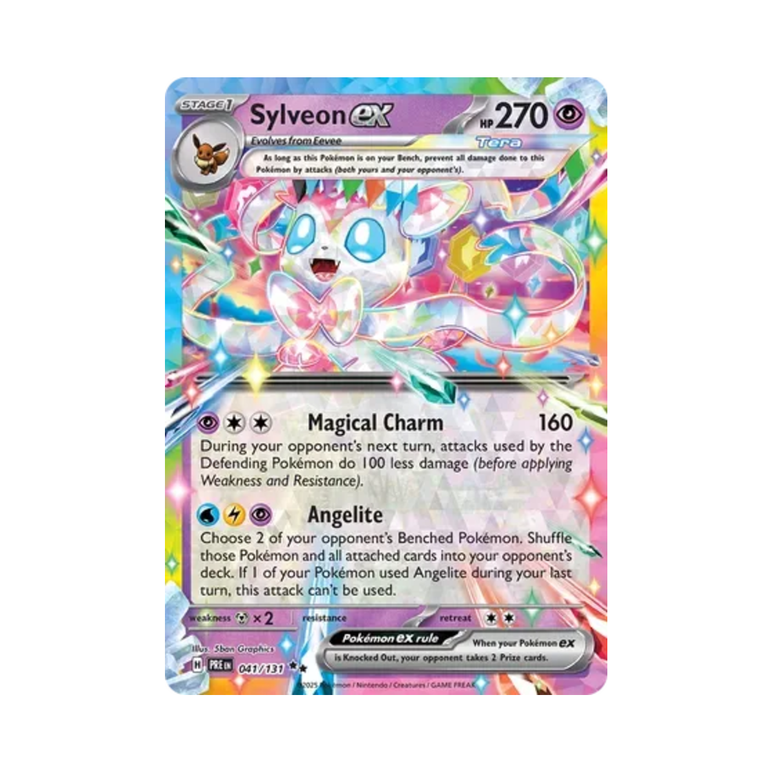 포켓몬 TCG 님피아 ex DR 프리즈매틱 에볼루션즈 (영문판)(Pokemon TCG Sylveon ex DR Prismatic Evolutions (English Ver.)) - 1