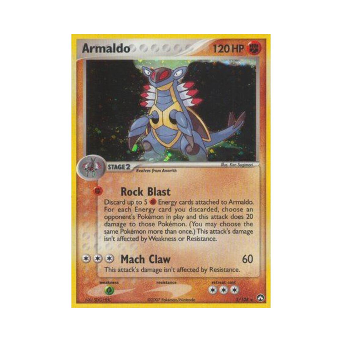 포켓몬 TCG 아말도 RH EX 파워 키퍼스(영문판)(Pokemon TCG Armaldo RH EX Power Keepers (English Ver.)) - 1