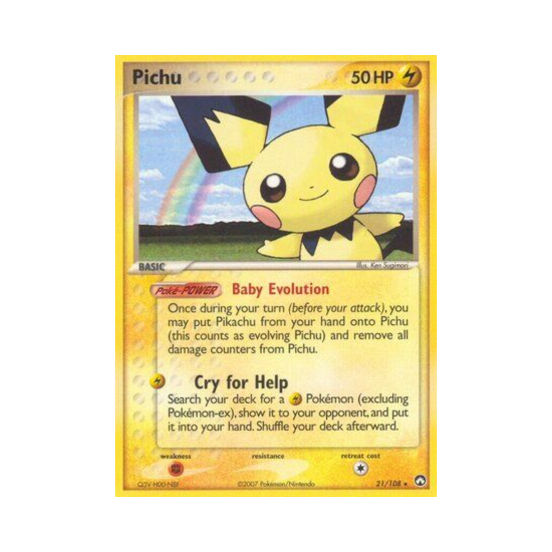 포켓몬 TCG 피츄 R EX 파워 키퍼스(영문판)(Pokemon TCG Pichu R EX Power Keepers (English Ver.)) - 1