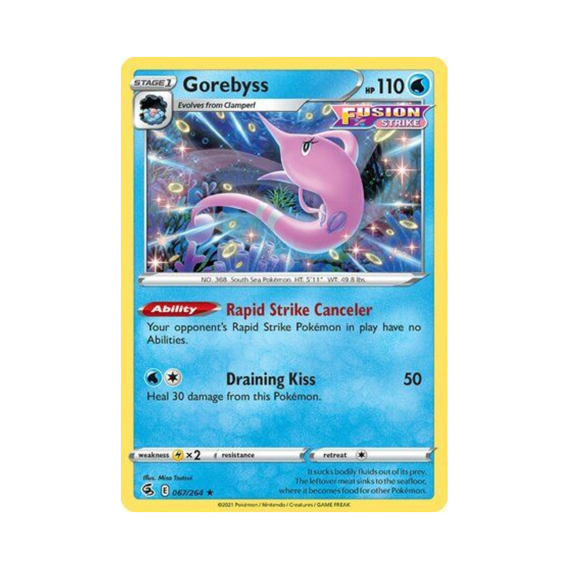 포켓몬 TCG 분홍장이 R 퓨전 스트라이크 (영문판)(Pokemon TCG Gorebyss R Fusion Strike (English Ver.)) - 1