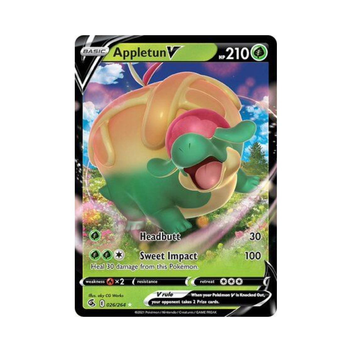 포켓몬 TCG 단지래플 V HRV 퓨전 스트라이크 (영문판)(Pokemon TCG Appletun V HRV Fusion Strike (English Ver.)) - 1