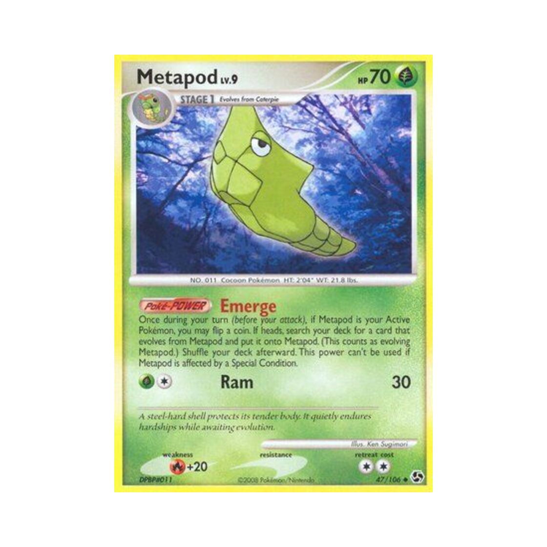 포켓몬 TCG 단데기 U 그레이트 인카운터스 (영문판)(Pokemon TCG Metapod U Great Encounters (English Ver.))