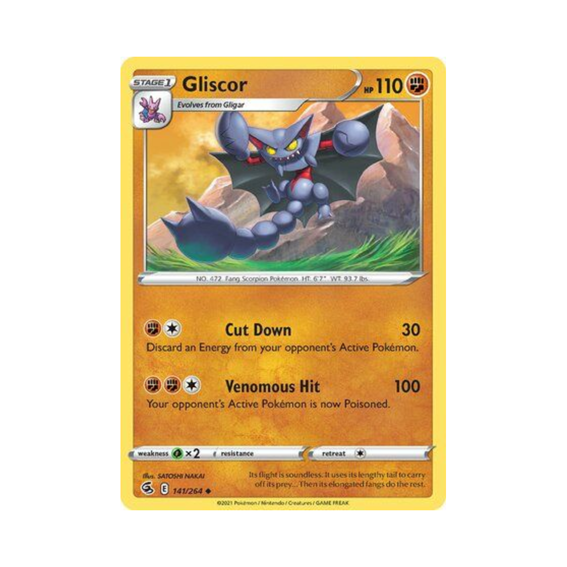 포켓몬 TCG 글라이온 U 퓨전 스트라이크 (영문판)(Pokemon TCG Gliscor U Fusion Strike (English Ver.)) - 1