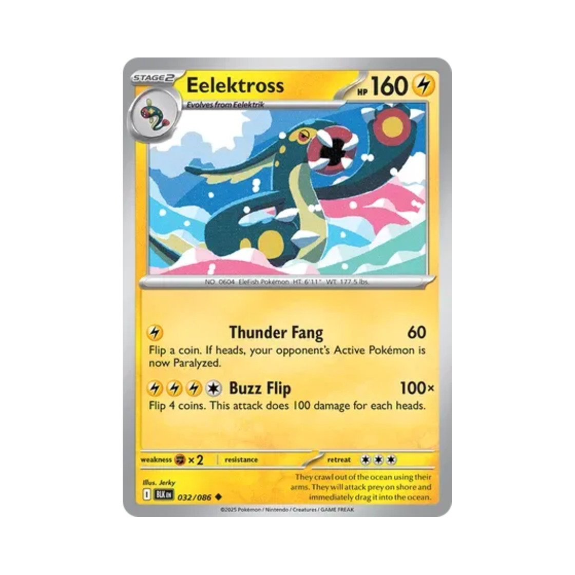 포켓몬 TCG 저리더프 U 블랙볼트 (영문판)(Pokemon TCG Eelektross U Black Bolt (English Ver.)) - 1