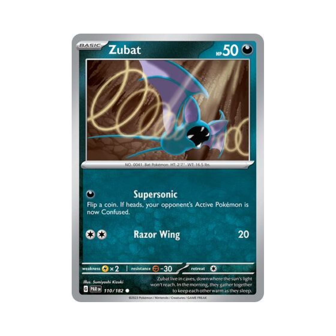 포켓몬 TCG 주뱃 C 파라독스 리프트 (영문판)(Pokemon TCG Zubat C Paradox Rift (English Ver.)) - 1