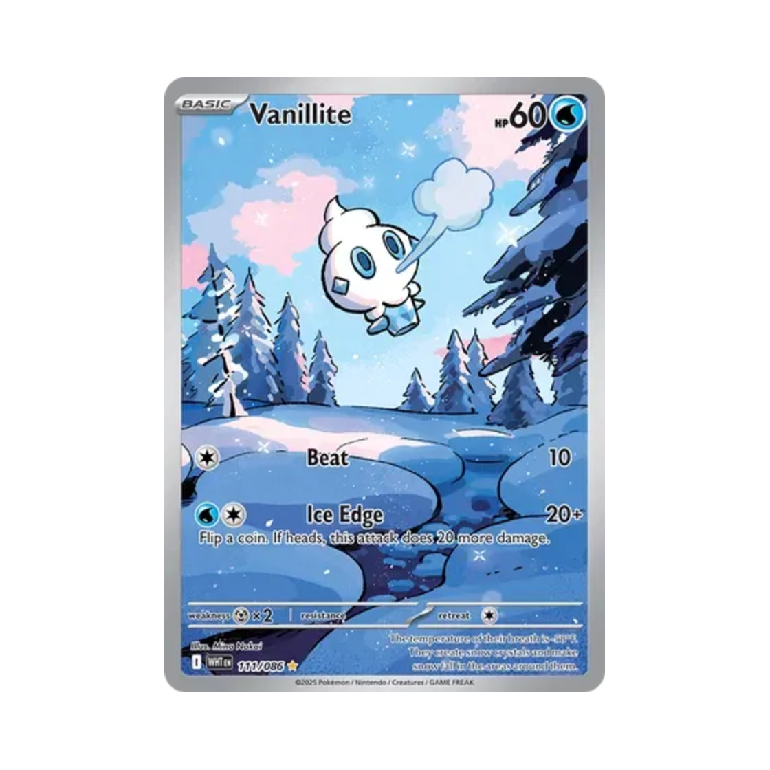 포켓몬 TCG 바닐프티 IR 화이트플레어 (영문판)(Pokemon TCG Vanillite IR White Flare (English Ver.)) - 1