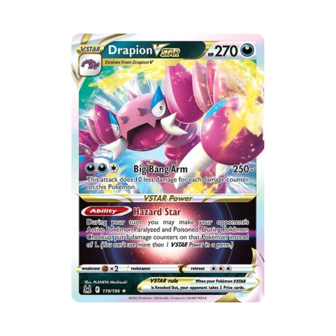 포켓몬 TCG 드래피온 VSTAR HRV 로스트 오리진 (영문판)(Pokemon TCG Drapion VSTAR HRV Lost Origin (English Ver.)) - 1