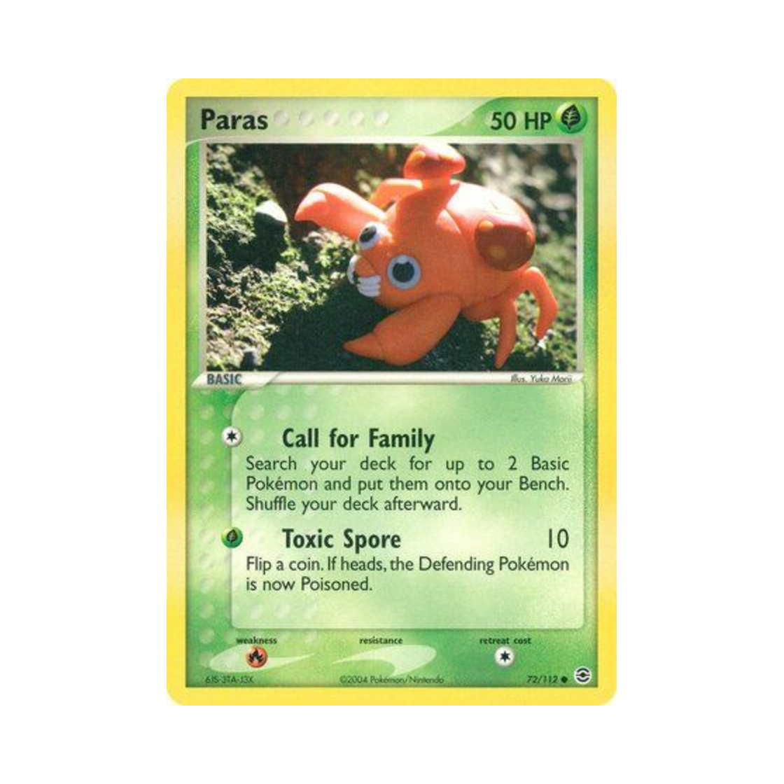 포켓몬 TCG 파라스 C EX 파이어레드 & 리프그린 (영문판)(Pokemon TCG Paras C EX FireRed & LeafGreen (English Ver.))