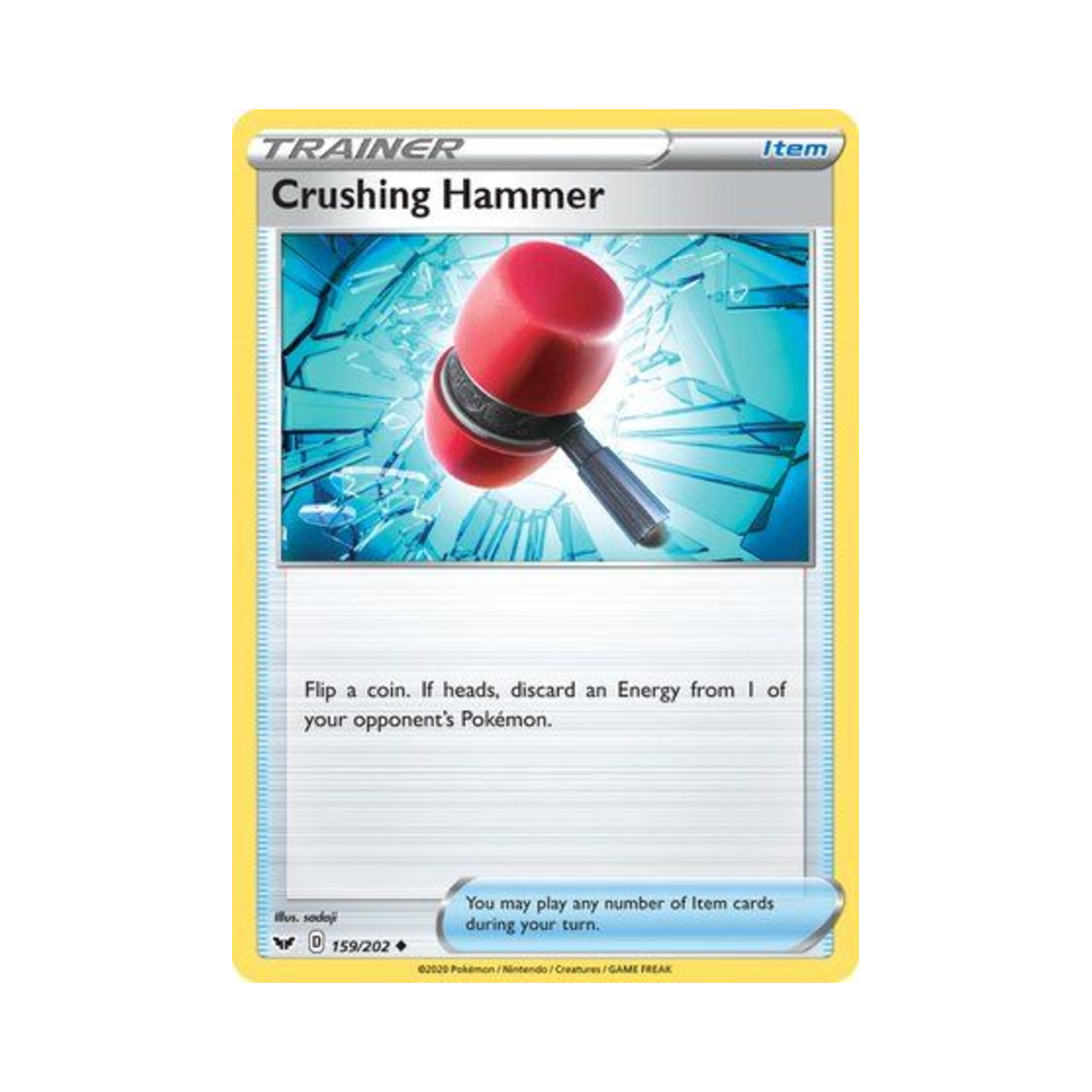 SSH159/202 Pokemon TCG Crushing Hammer U Sword & Shield (English Ver.)
