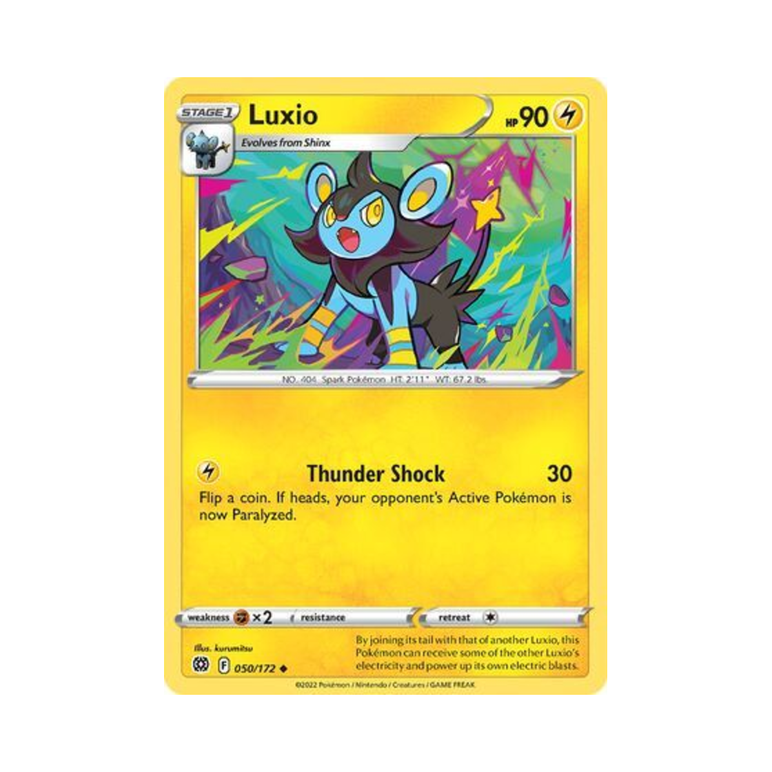 포켓몬 TCG 럭시오 U 브릴리언트 스타즈 (영문판)(Pokemon TCG Luxio U Brilliant Stars (English Ver.)) - 1