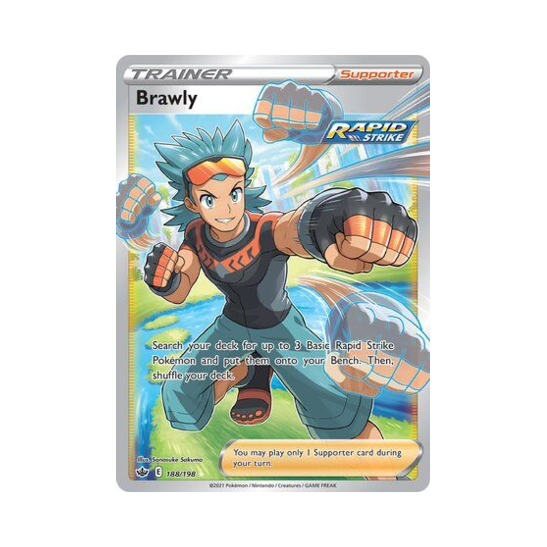 포켓몬 TCG 철구 RU 칠링 레인 (영문판)(Pokemon TCG Brawly RU Chilling Reign (English Ver.))