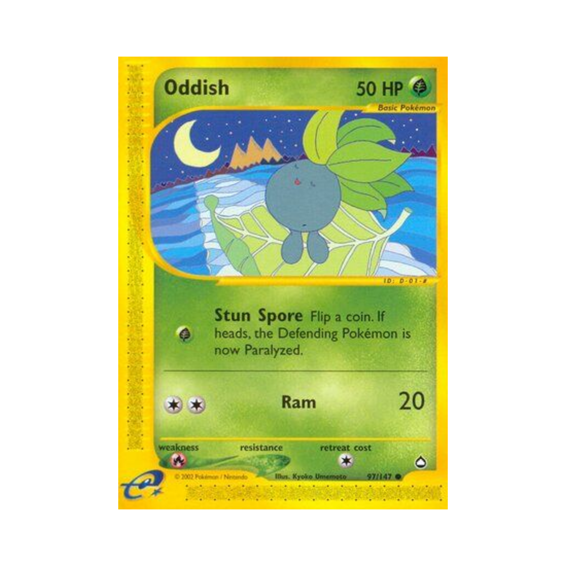 포켓몬 TCG 뚜벅쵸 C 아쿠아폴리스 (영문판)(Pokemon TCG Oddish C Aquapolis (English Ver.)) - 1