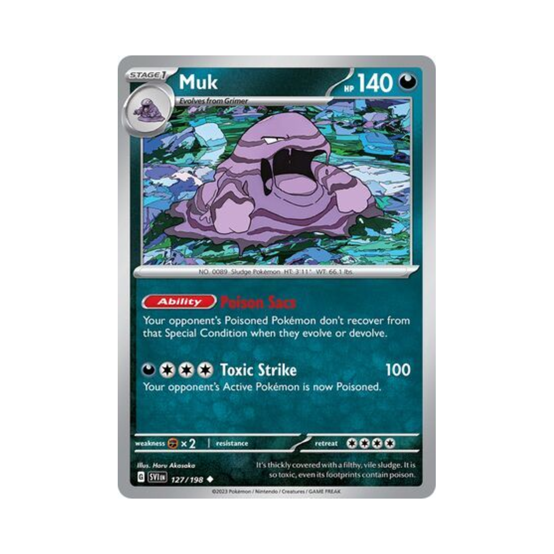 포켓몬 TCG 질뻐기 U 스칼렛 & 바이올렛 (영문판)(Pokemon TCG Muk U Scarlet & Violet (English Ver.)) - 1