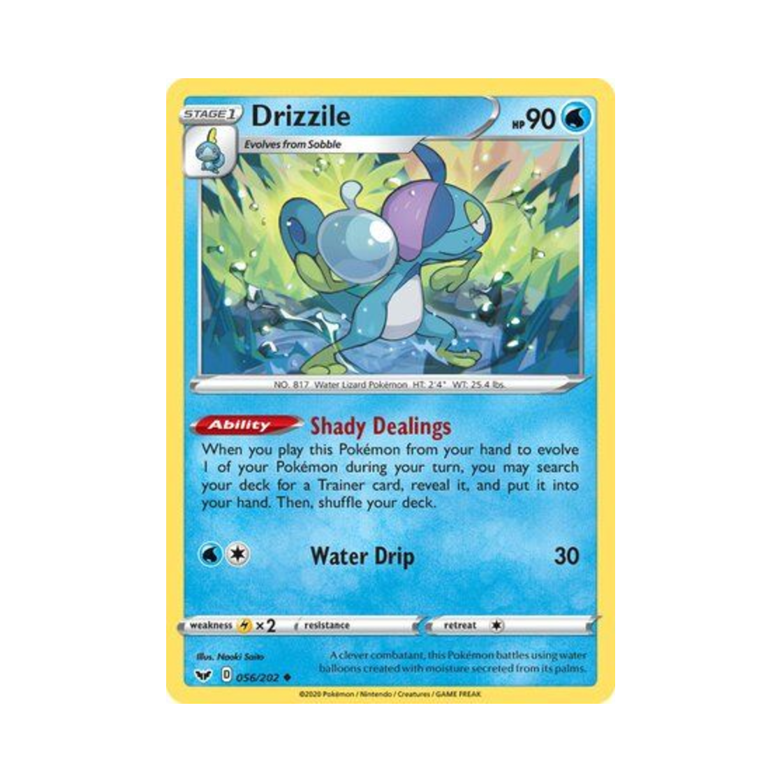 포켓몬 TCG 누겔레온 U 소드 & 실드 (영문판)(Pokemon TCG Drizzile U Sword & Shield (English Ver.)) - 1