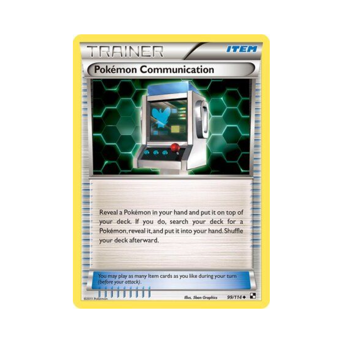 포켓몬 TCG 포켓몬통신 U 블랙 & 화이트 (영문판)(Pokemon TCG Pokemon Communication U Black & White (English Ver.))