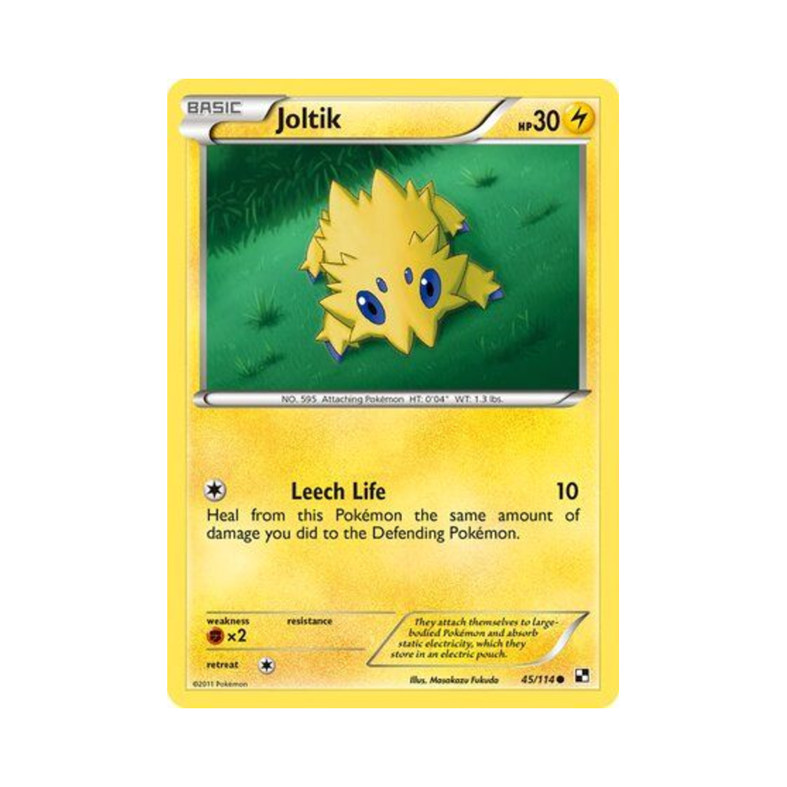 포켓몬 TCG 파쪼옥 C 블랙 & 화이트 (영문판)(Pokemon TCG Joltik C Black & White (English Ver.)) - 1