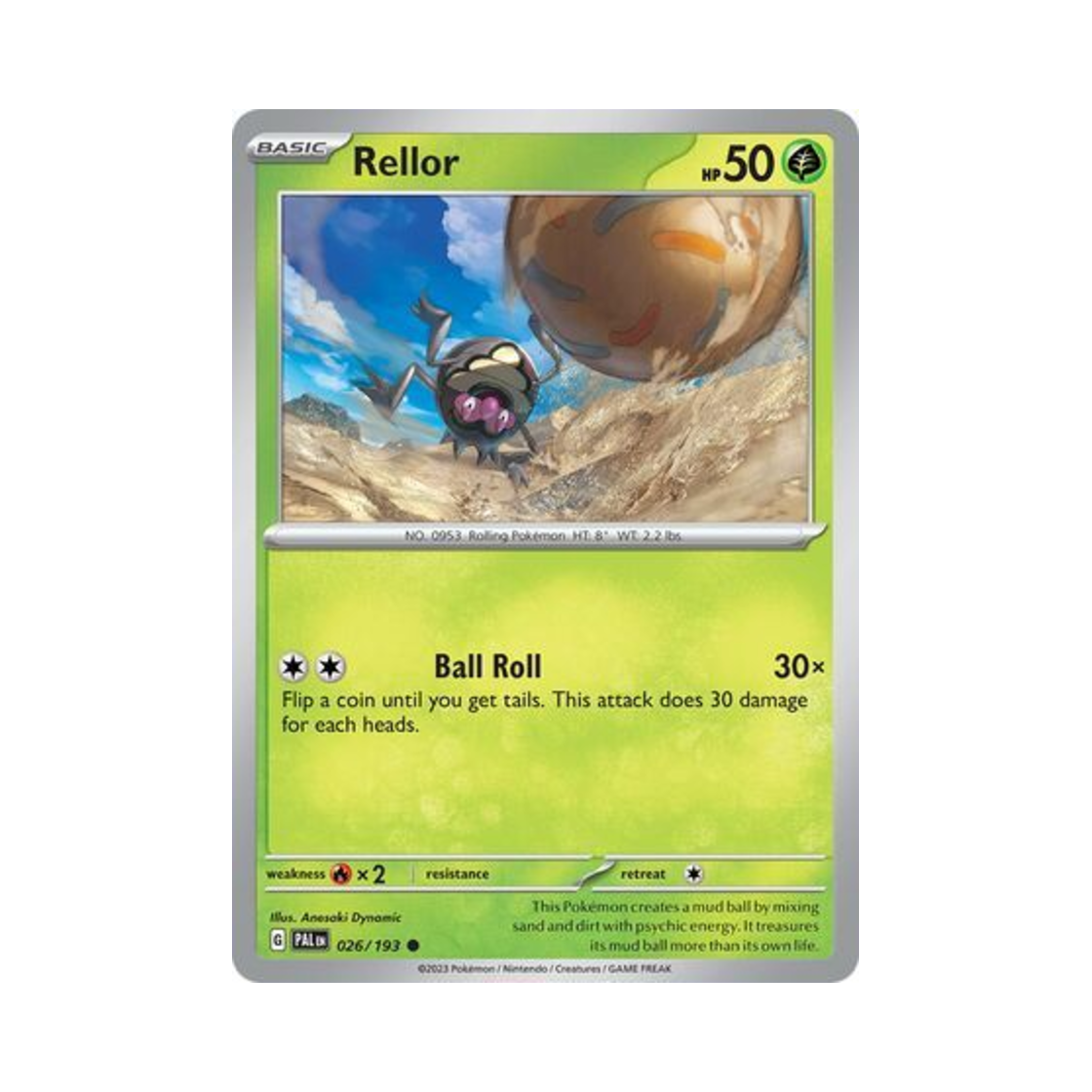포켓몬 TCG 구르데 C 팔데아 이볼브드 (영문판)(Pokemon TCG Rellor C Paldea Evolved (English Ver.)) - 1