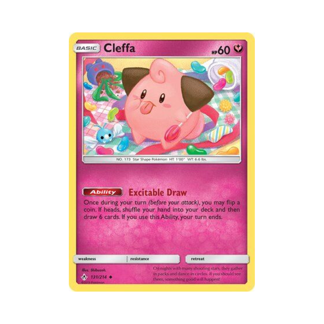 포켓몬 TCG 삐 U 언브로큰 본즈 (영문판)(Pokemon TCG Cleffa U Unbroken Bonds (English Ver.))