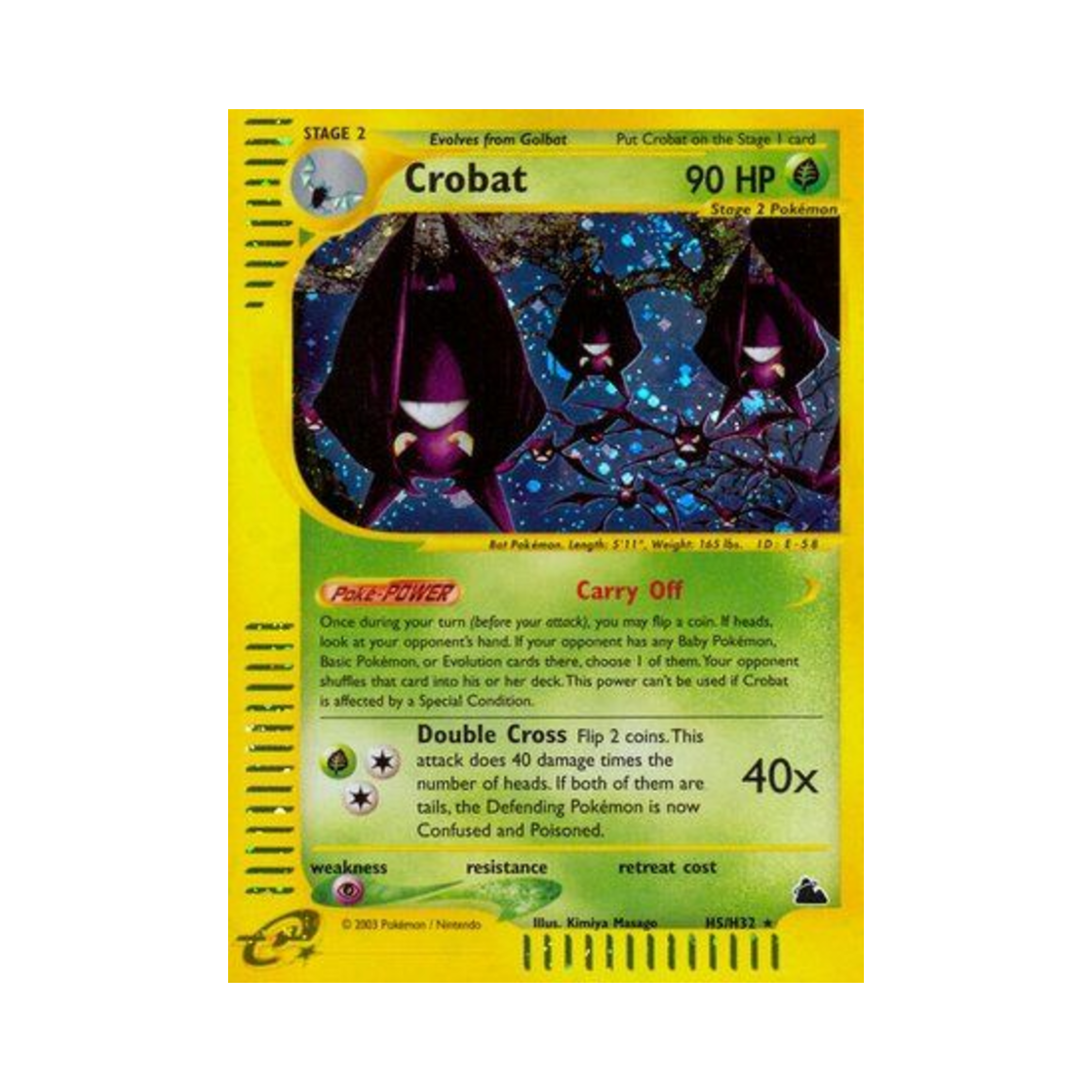 포켓몬 TCG 크로뱃 RH 스카이리지 (영문판)(Pokemon TCG Crobat RH Skyridge (English Ver.)) - 1