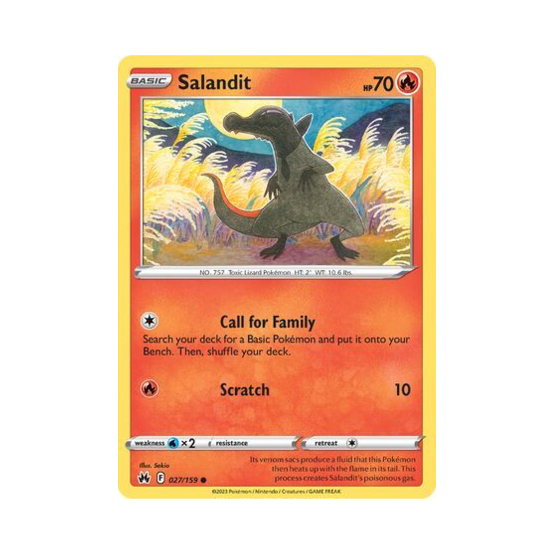 포켓몬 TCG 야도뇽 C 크라운 제니스 (영문판)(Pokemon TCG Salandit C Crown Zenith (English Ver.)) - 1