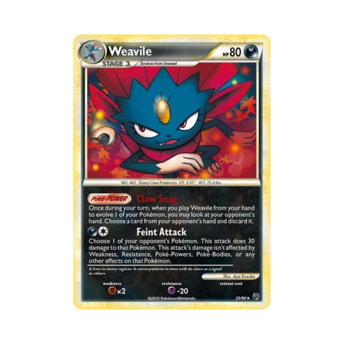 포켓몬 TCG 포푸니라 R 언던티드 (영문판)(Pokemon TCG Weavile R Undaunted (English Ver.)) - 1