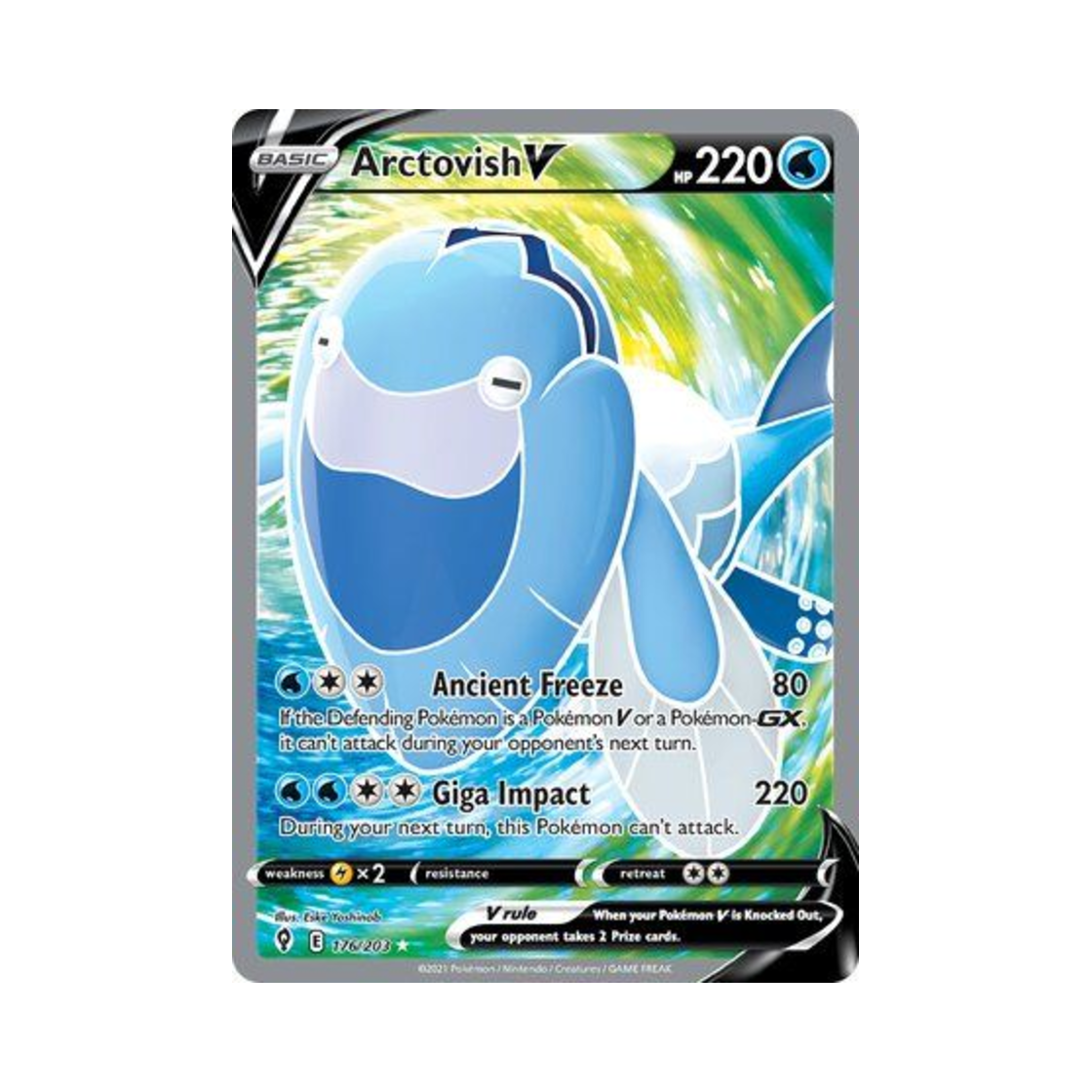포켓몬 TCG 어치르돈 V RU 이볼빙 스카이즈 (영문판)(Pokemon TCG Arctovish V RU Evolving Skies (English Ver.)) - 1