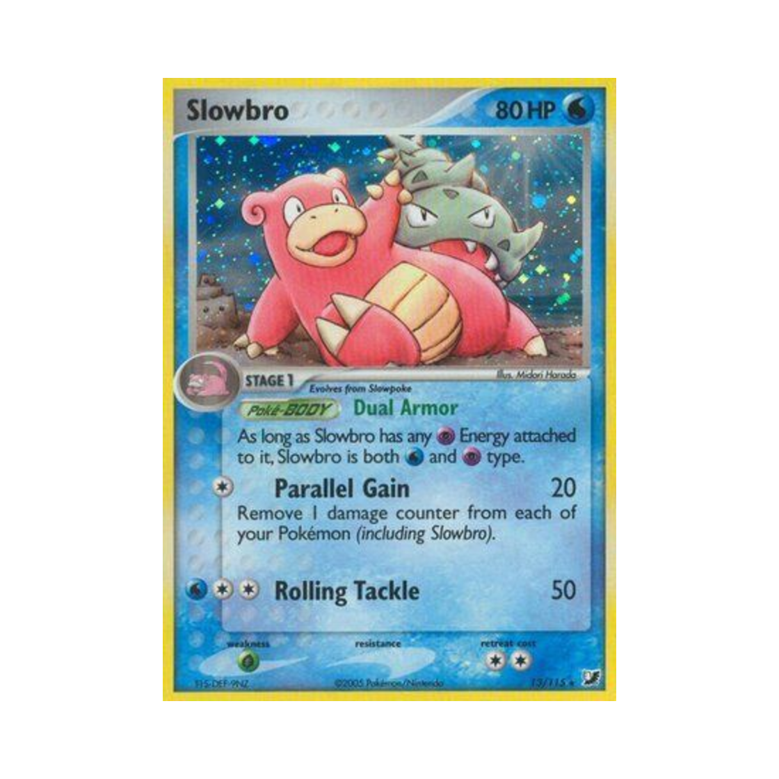 포켓몬 TCG 야도란 RH EX 언씬 포시스 (영문판)(Pokemon TCG Slowbro RH EX Unseen Forces (English Ver.))