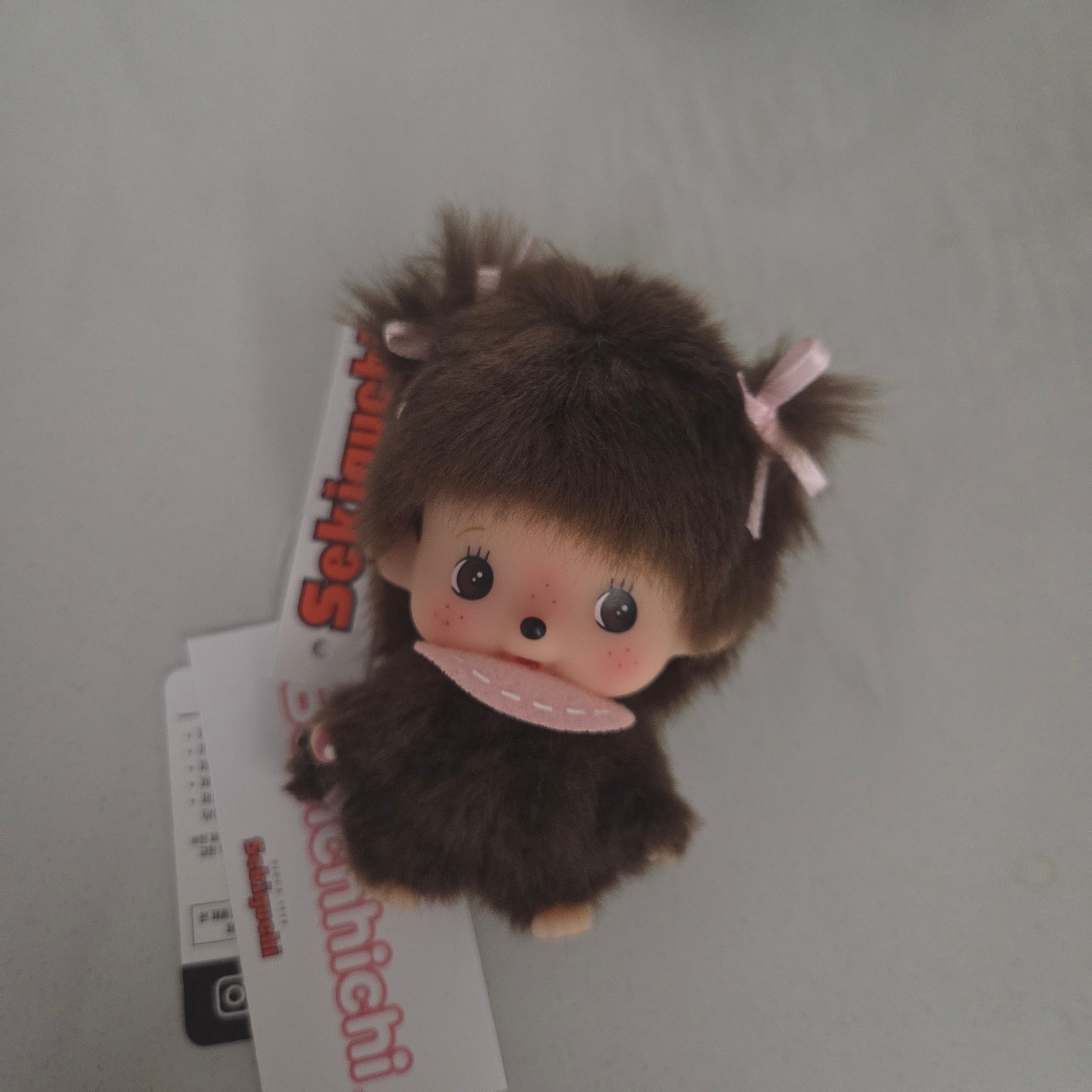 Monchhichi big Head Bebichhichi SS Keychain Girl 착용 스타일
