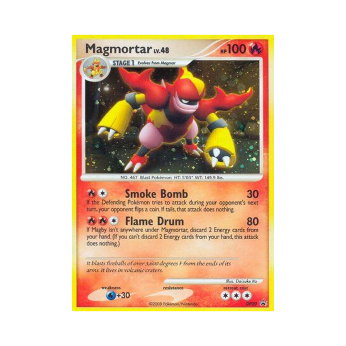 포켓몬 TCG 마그마번 P 다이아몬드 & 펄 프로모카드 (영문판)(Pokemon TCG Magmortar P Diamond & Pearl Promos (English Ver.)) - 1