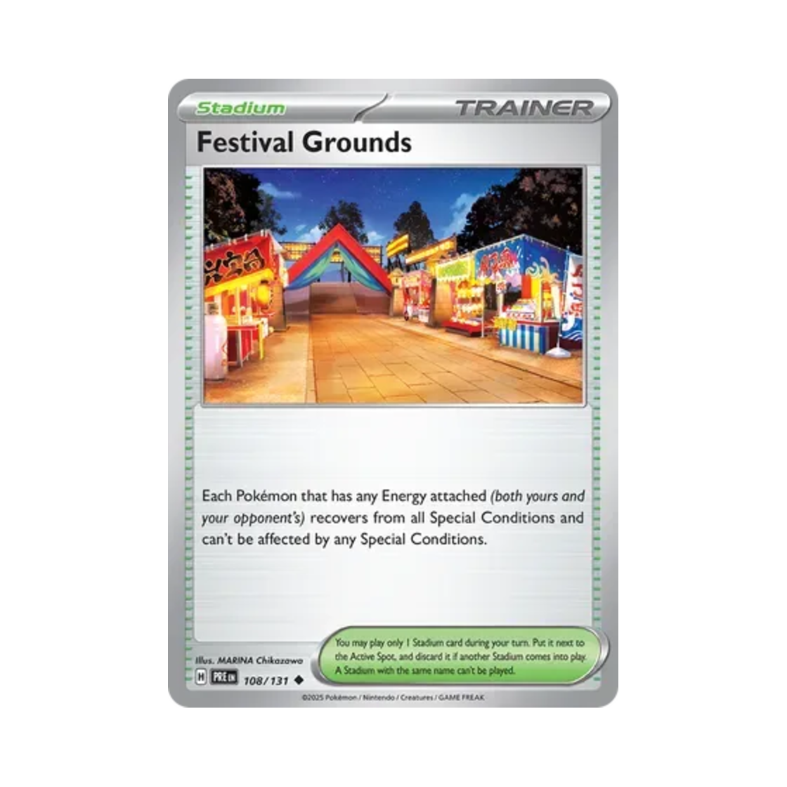 PRE108/131 Pokemon TCG Festival Grounds U Prismatic Evolutions (English Ver.)