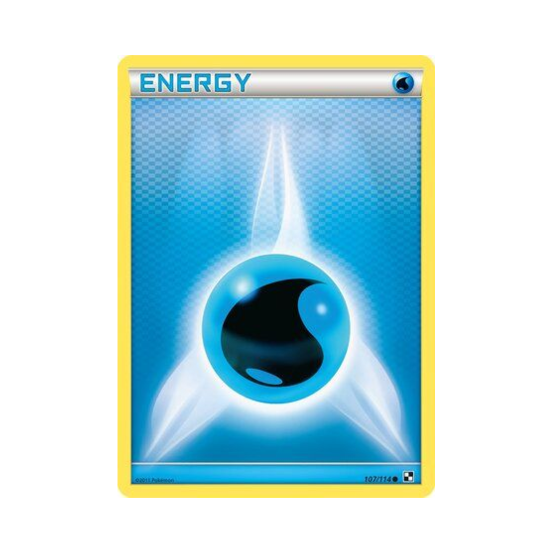 포켓몬 TCG 기본 물 에너지 C 블랙 & 화이트 (영문판)(Pokemon TCG Water Energy C Black & White (English Ver.)) - 1