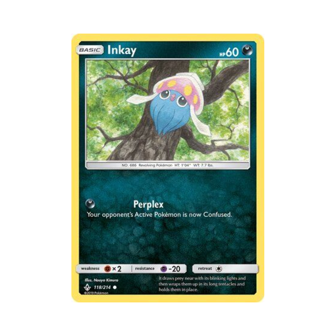 포켓몬 TCG 오케이징 C 언브로큰 본즈 (영문판)(Pokemon TCG Inkay C Unbroken Bonds (English Ver.))