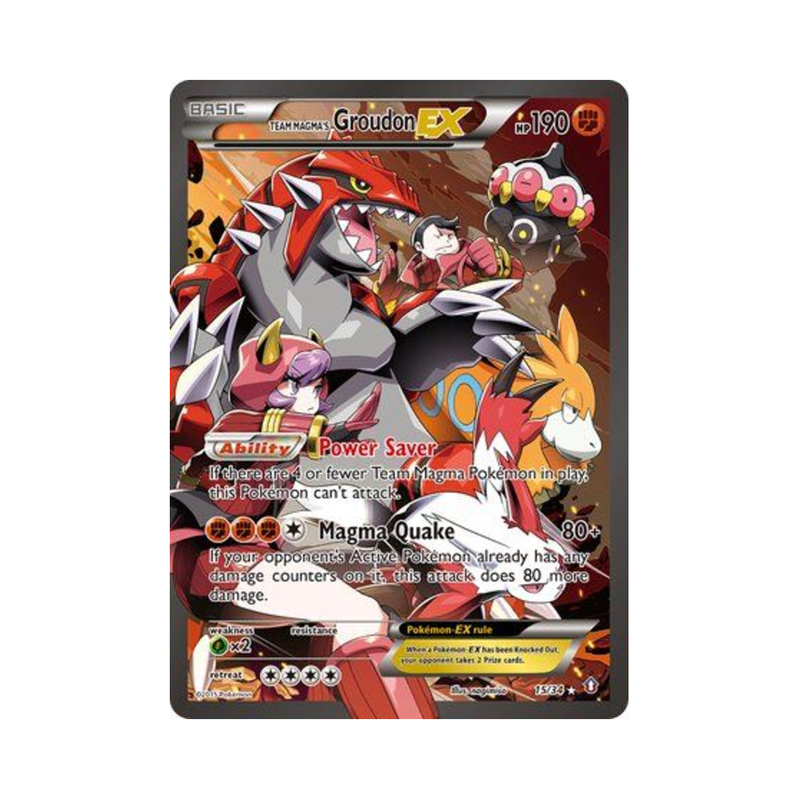 포켓몬 TCG 마그마단의 그란돈 EX RU 더블 크라이시스 (영문판)(Pokemon TCG Team Magma's Groudon EX RU Double Crisis (English Ver.)) - 1
