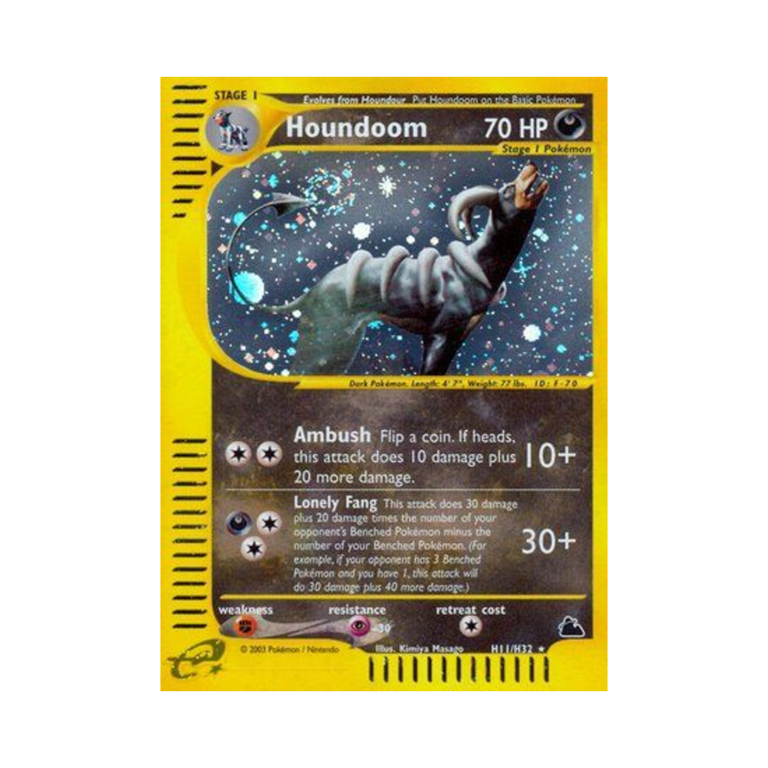 포켓몬 TCG 헬가 RH 스카이리지 (영문판)(Pokemon TCG Houndoom RH Skyridge (English Ver.))